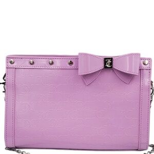 NWT Juicy Couture For The Girls Crossbody bag Clutch - Violet Tulle $79